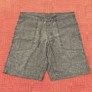 Prana medium hemp blend lightweight Shorts w/ Flat Front & back pockets